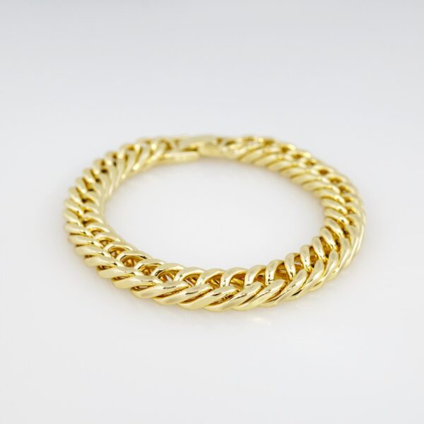 Manilla de Hombre en Acero Bañada en Oro 14k - BR002