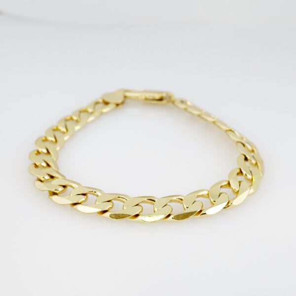Manilla de Hombre en Acero Bañada en Oro 14k - BR003