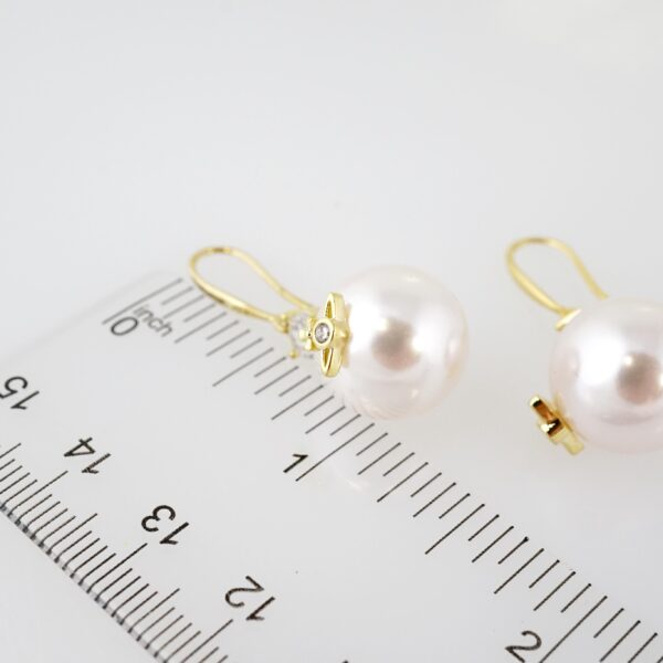 Arete de Acero Bañado en Oro 14k - EA076 - Imagen 3