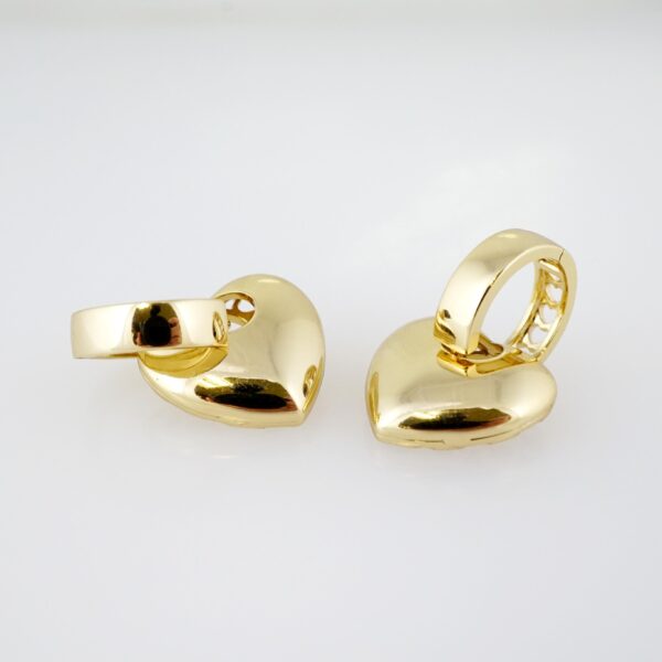 Arete de Acero Bañado en Oro 14k - EA081