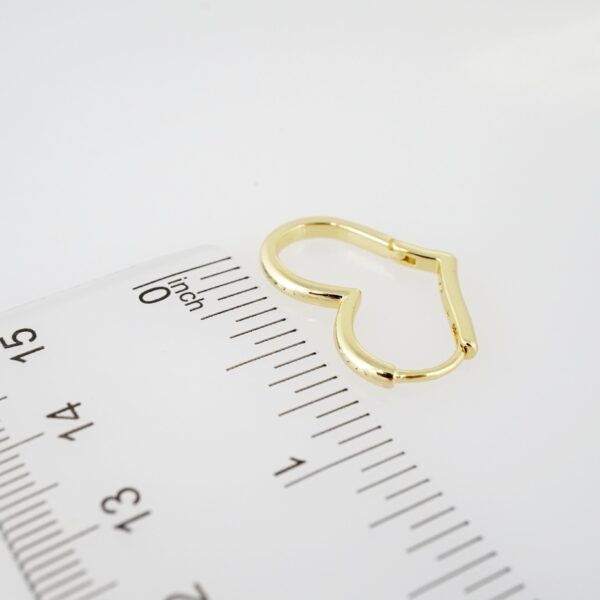 Arete de Acero Bañado en Oro 14k - EA087 - Imagen 3