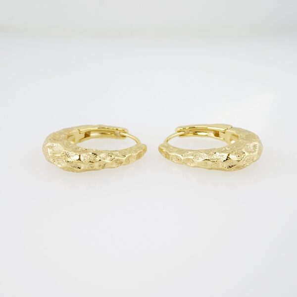 Arete de Acero Bañado en Oro 14k - EA088