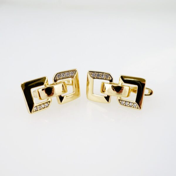 Arete de Acero Bañado en Oro 14k - EA091