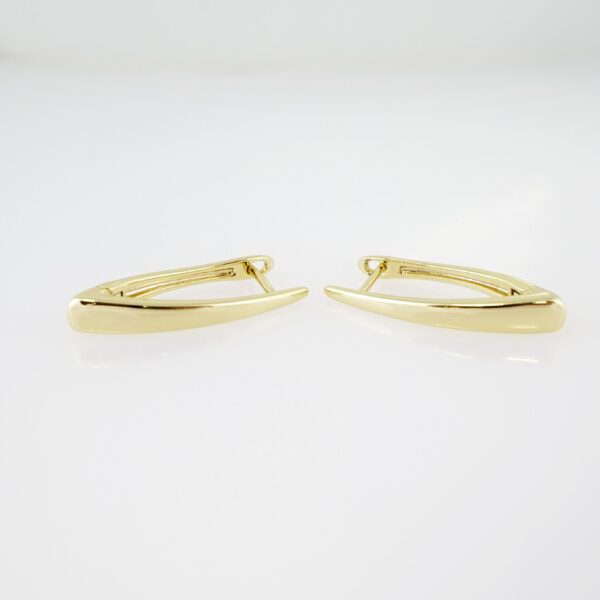 Arete de Acero Bañado en Oro 14k - EA093