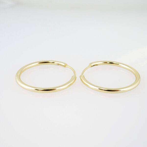 Arete de Acero Bañado en Oro 14k - EA094