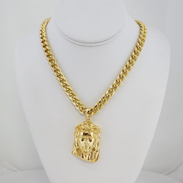 Cadena de Hombre en Acero Bañada en Oro 14k – MCH002