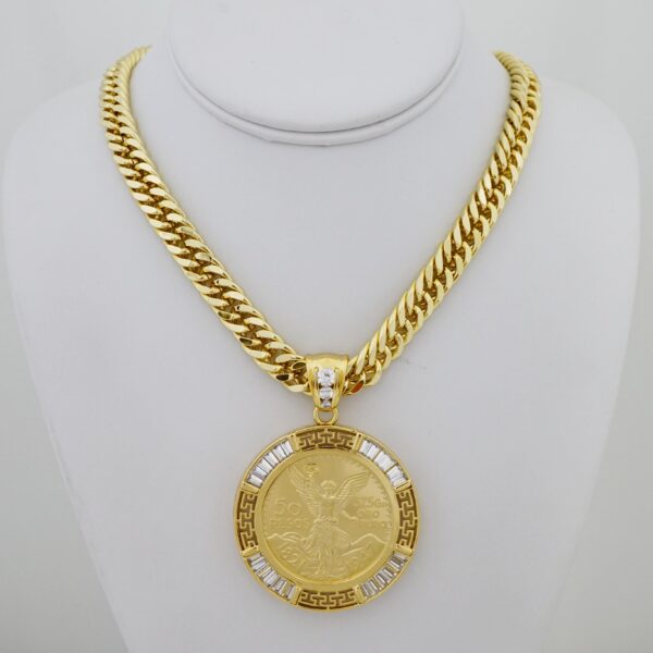 Cadena de Hombre en Acero Bañada en Oro 14k – MCH003