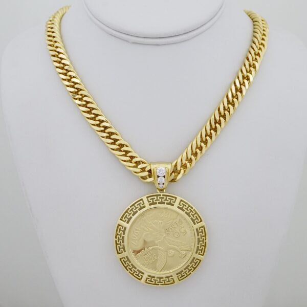Cadena de Hombre en Acero Bañada en Oro 14k – MCH005