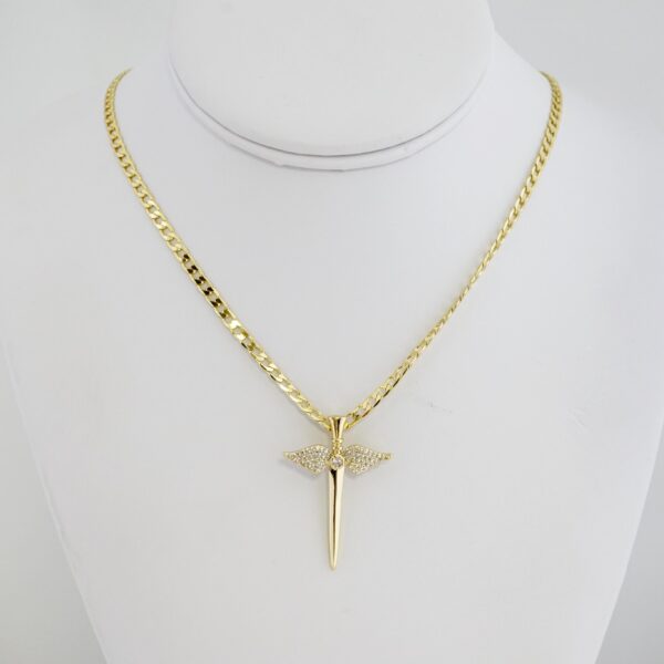 Cadena de Acero Bañada en Oro 14k – CH0108