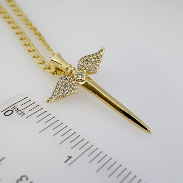 Cadena de Acero Bañada en Oro 14k – CH0108 - Imagen 3
