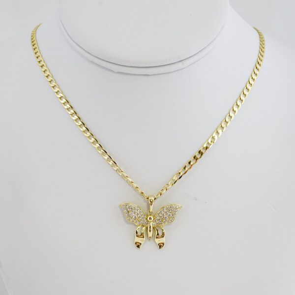 Cadena de Acero Bañada en Oro 14k – CH0107