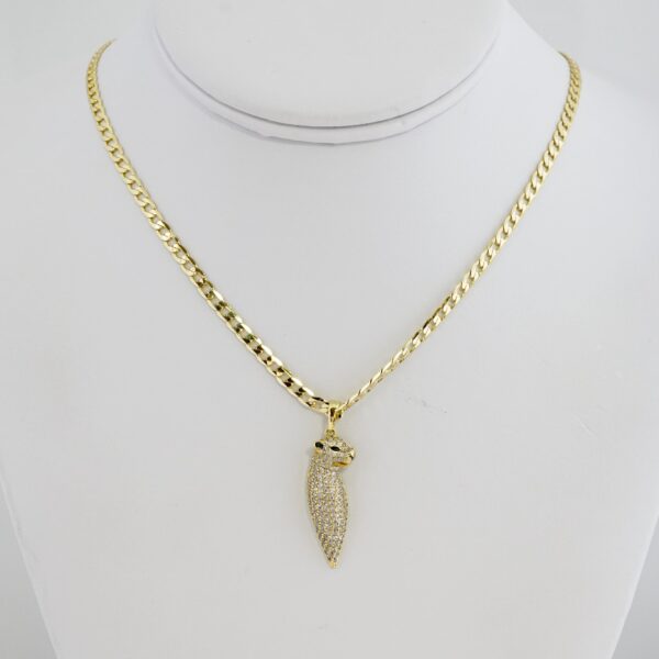 Cadena de Acero Bañada en Oro 14k – CH0105
