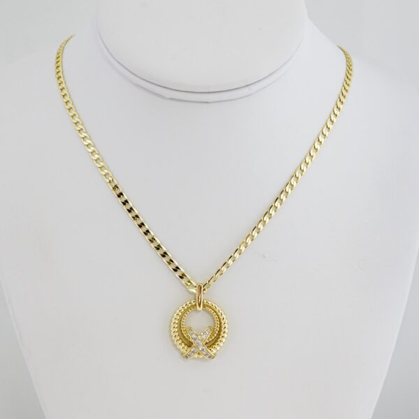 Cadena de Acero Bañada en Oro 14k – CH0104