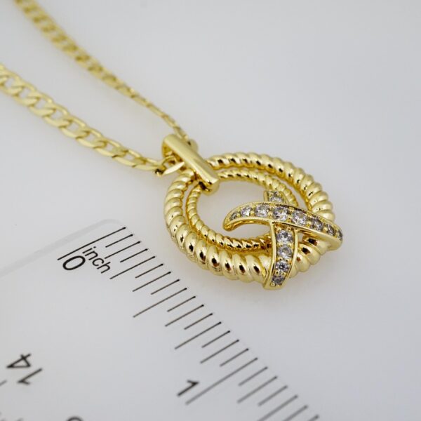 Cadena de Acero Bañada en Oro 14k – CH0104 - Imagen 3
