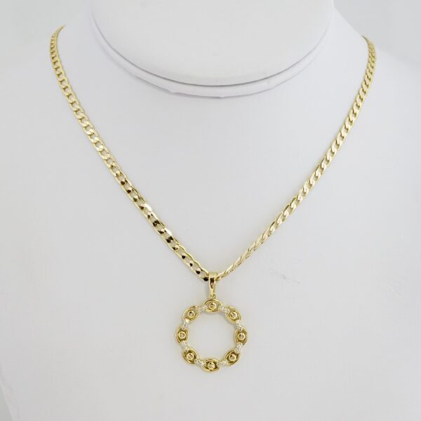 Cadena de Acero Bañada en Oro 14k – CH0100