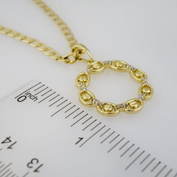 Cadena de Acero Bañada en Oro 14k – CH0100 - Imagen 3