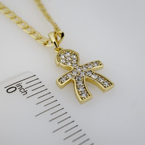 Cadena de Acero Bañada en Oro 14k – CH099 - Imagen 3
