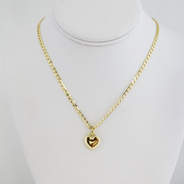 Cadena de Acero Bañada en Oro 14k – CH096