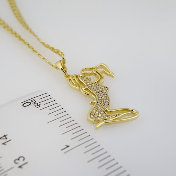 Cadena de Acero Bañada en Oro 14k – CH095 - Imagen 3