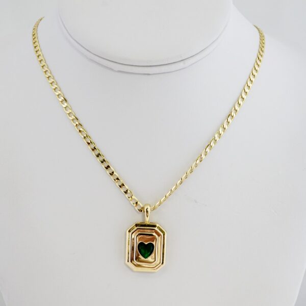 Cadena de Acero Bañada en Oro 14k – CH094