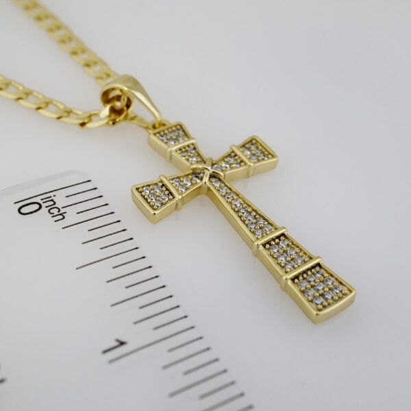 Cadena de Acero Bañada en Oro 14k – CH093 - Imagen 3