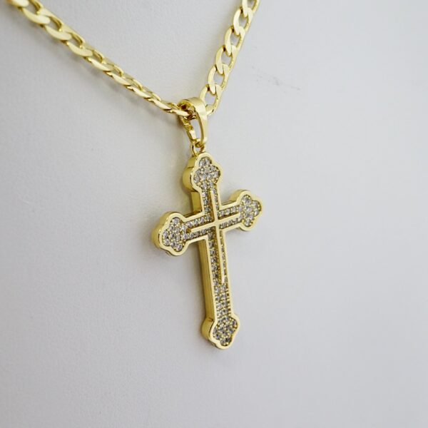 Cadena de Acero Bañada en Oro 14k – CH091 - Imagen 2