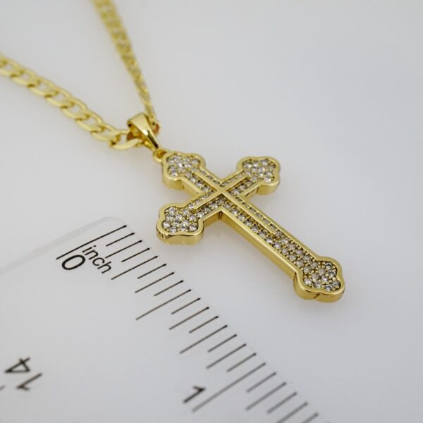 Cadena de Acero Bañada en Oro 14k – CH091 - Imagen 3