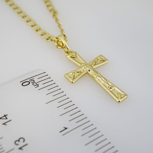 Cadena de Acero Bañada en Oro 14k – CH090 - Imagen 3