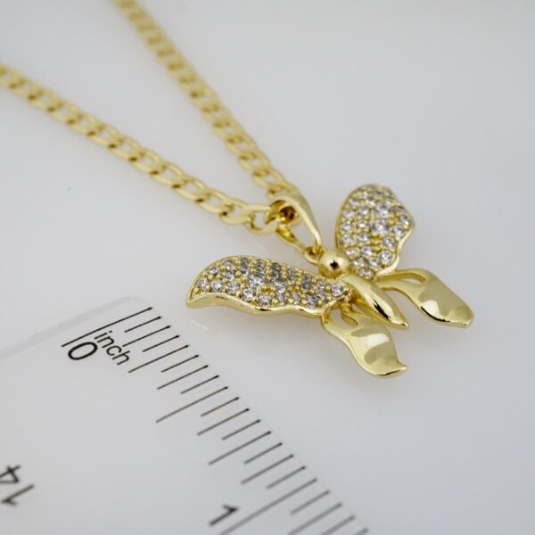 Cadena de Acero Bañada en Oro 14k – CH089 - Imagen 3
