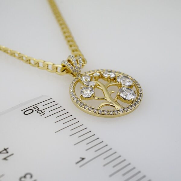 Cadena de Acero Bañada en Oro 14k – CH087 - Imagen 3