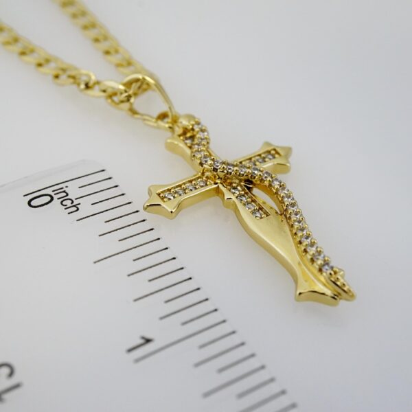 Cadena de Acero Bañada en Oro 14k – CH085 - Imagen 3