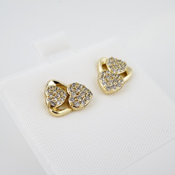 Arete de Acero Bañado en Oro 14k - EA257 - Imagen 2