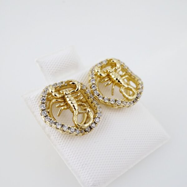 Arete de Acero Bañado en Oro 14k - EA216 - Imagen 2