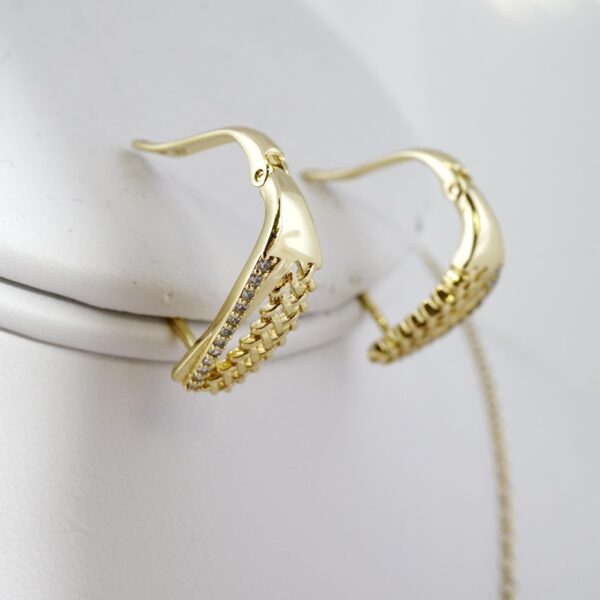 Set de Acero Inoxidable Bañado en Oro 14k - SET017 - Imagen 2