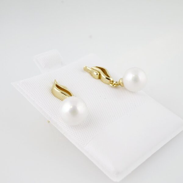 Arete de Acero Bañado en Oro 14k - EA317 - Imagen 2