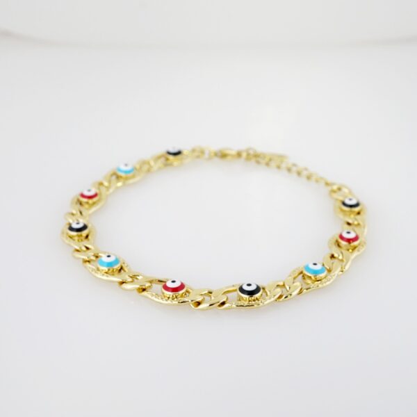 Brazalete de Acero Bañado en Oro 14k - BR058