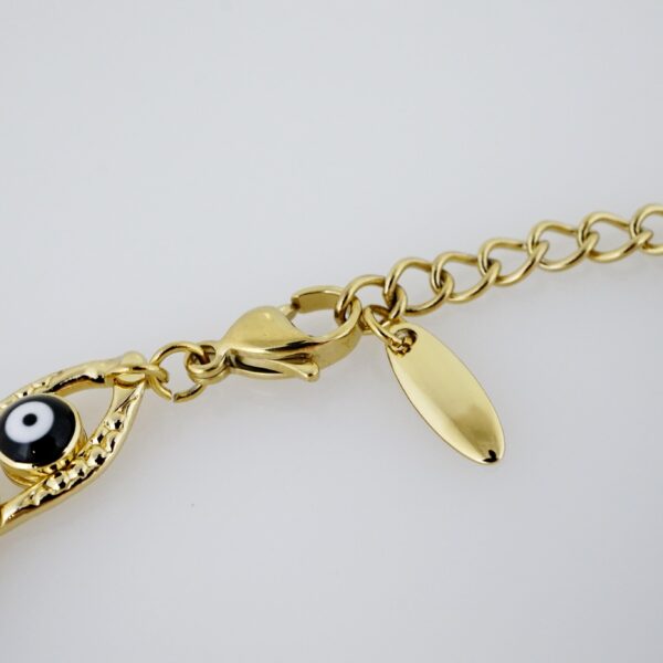 Brazalete de Acero Bañado en Oro 14k - BR058 - Imagen 3