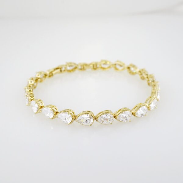 Brazalete de Acero Bañado en Oro 14k - BR057