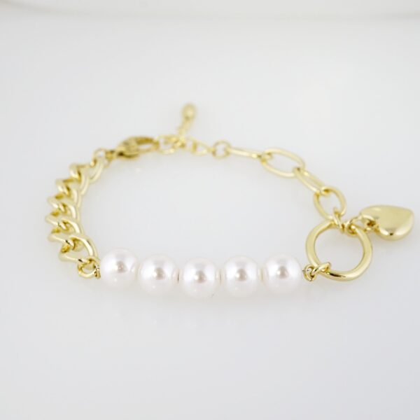 Brazalete de Acero Bañado en Oro 14k - BR056