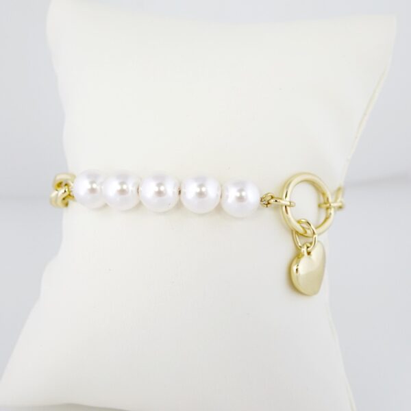 Brazalete de Acero Bañado en Oro 14k - BR056 - Imagen 2