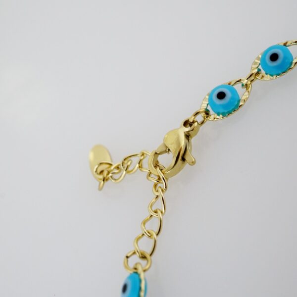 Brazalete de Acero Bañado en Oro 14k - BR055 - Imagen 3