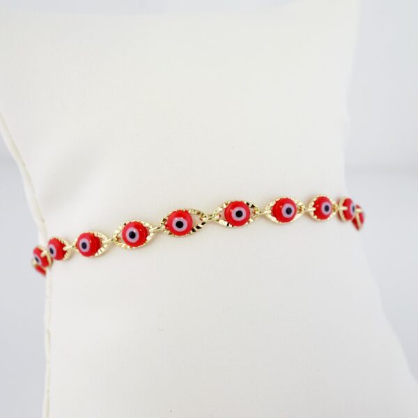 Brazalete de Acero Bañado en Oro 14k - BR054 - Imagen 2