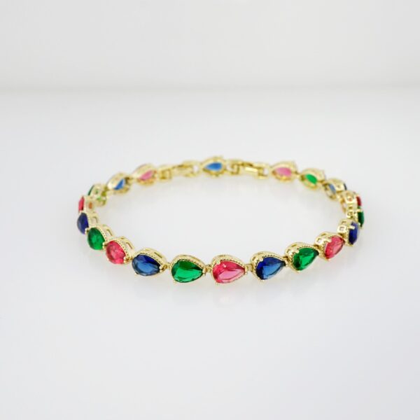 Brazalete de Acero Bañado en Oro 14k - BR053