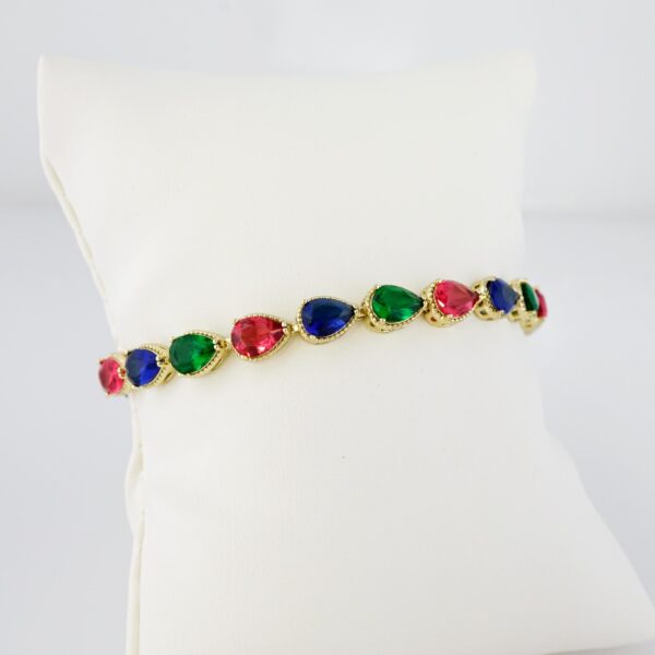 Brazalete de Acero Bañado en Oro 14k - BR053 - Imagen 2