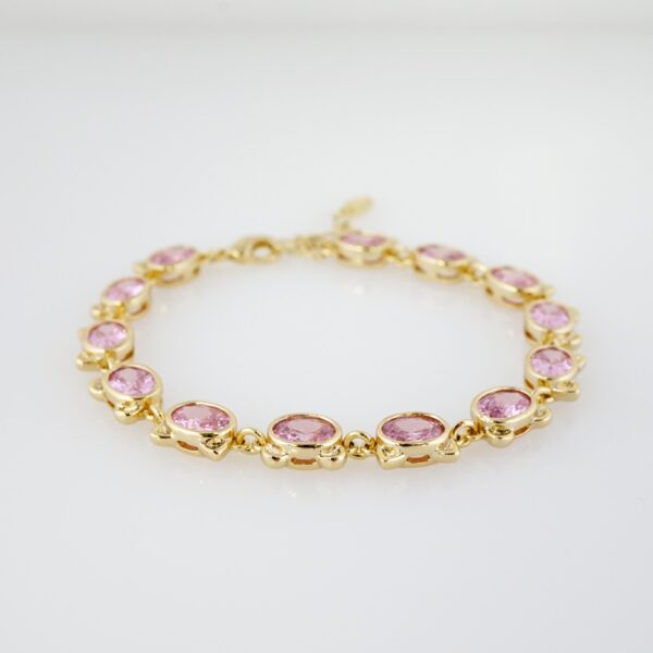Brazalete de Acero Bañado en Oro 14k - BR050
