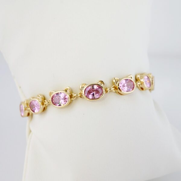 Brazalete de Acero Bañado en Oro 14k - BR050 - Imagen 2