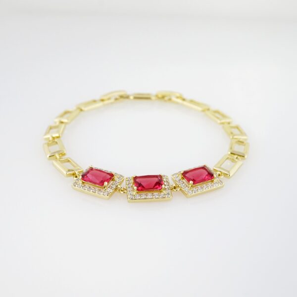 Brazalete de Acero Bañado en Oro 14k - BR048