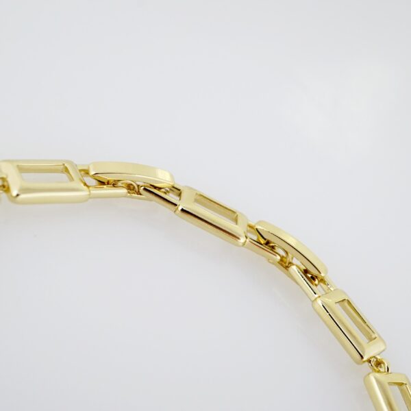Brazalete de Acero Bañado en Oro 14k - BR048 - Imagen 3