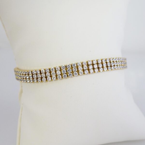 Brazalete de Acero Bañado en Oro 14k - BR047 - Imagen 2