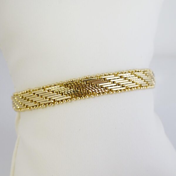 Brazalete de Acero Bañado en Oro 14k - BR049 - Imagen 2